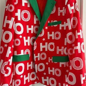 Tipsy Elves Red and Green Blazer